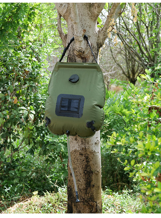 Water Bags For Outdoor Camping Hiking Solar Shower Bag 20L Heating Camping Shower Bag ArmyGreen