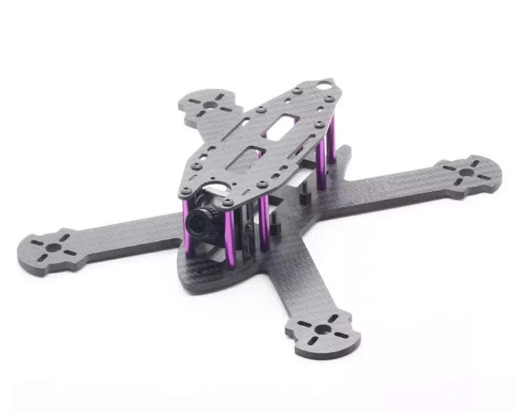 HSKRC TWE210 210mm Wheelbase 4mm Arm 3K Carbon Fiber X Type FPV Racing Frame Kit for RC Drone 210mm