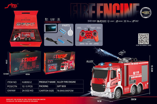 2.4G Remote Control Engineering Vehicle with Music Light Electric Car Model Toys