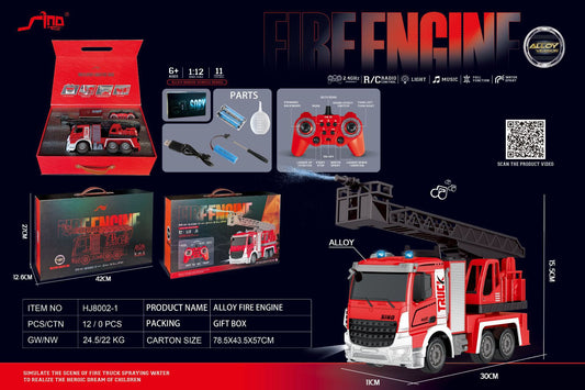 2.4G Remote Control Engineering Vehicle with Music Light Electric Car Model Toys