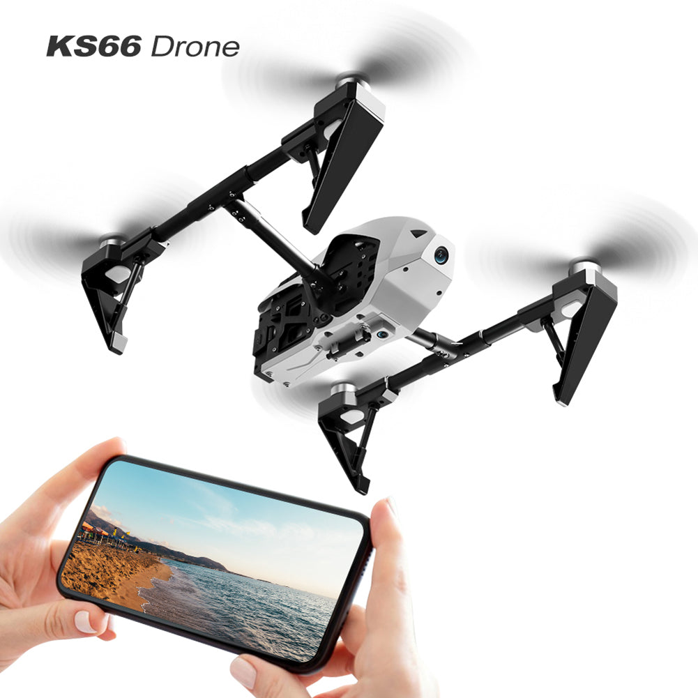 KS66 RC Drone With Dual 8K Camera 18mins Flight Time Optical Flow Positioning WIFI Brushless RC Quadcopter 8k