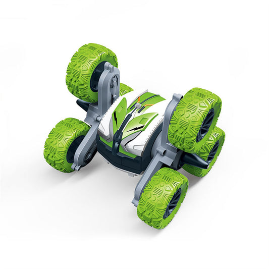 2.4ghz Remote Control Car Rechargeable Amphibious 4wd 6-Wheel Rotation Stunt Car