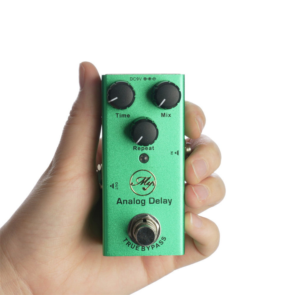 JDF-10 Electric Guitar Effector Analog Delay Effector with Led Light dark green