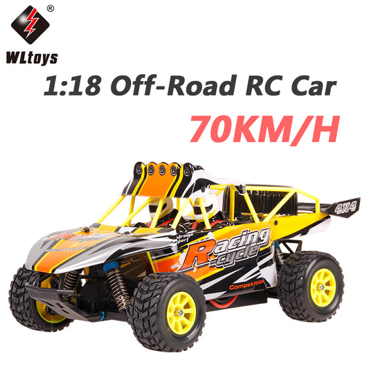 Wltoys K929-B High Speed 70KM/H RC Car 1:18 4WD Off-Road RC Drift Car Remote Control Car Radio Control Carro Controle Remoto yellow