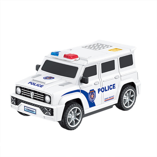 ATM Piggy Bank Car Password Piggy Bank Simulated Fingerprint Unlock Automatic Roll Money Truck Puzzle Toy For Children white