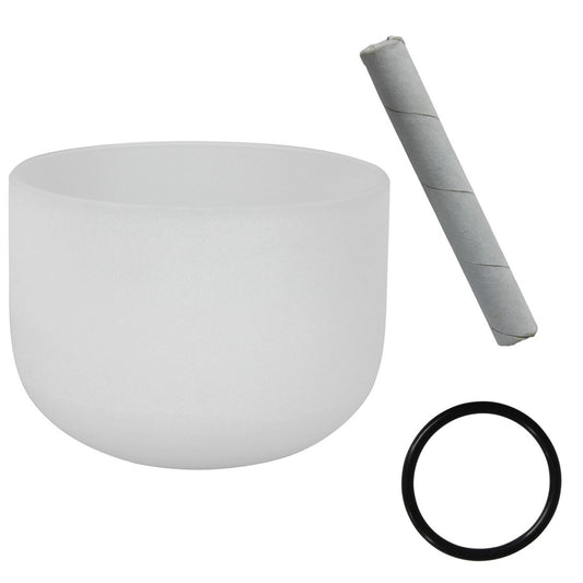 8-inch Crystal Singing Bowl B-tone Multi-color Crystal Music Bowl