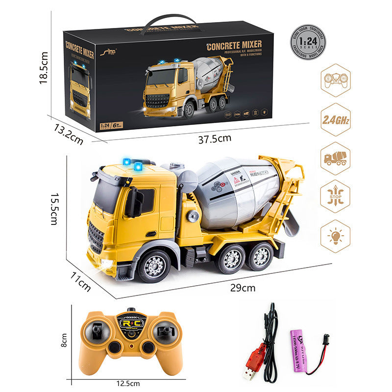 Remote Control Engineering Vehicle Model 6CH Electric Excavator Dump Truck Toys