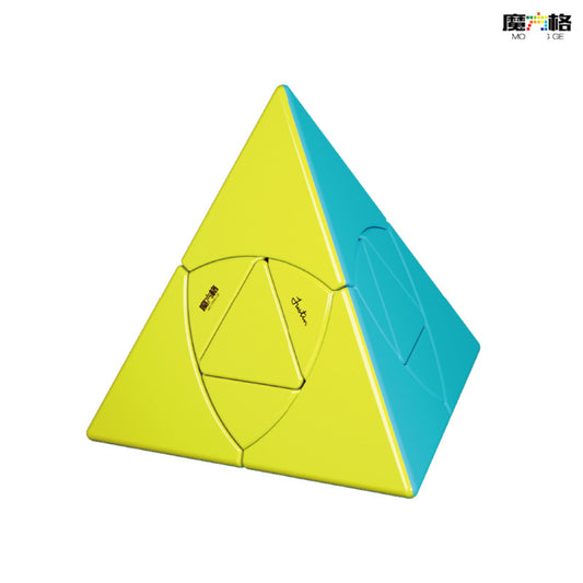 2 X 2 Magic Cube Pyramid Shape Stress Reliever Toy for Kids Adults colors