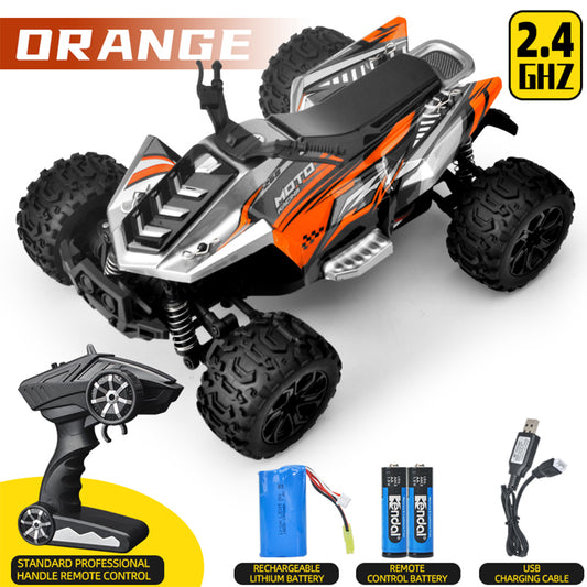 866-180 35km 1:18 High Speed Car 3-wire High-torque Steering Gear 380 Super Powerful Magnetic Motor (fast) Remote  Control  Car White Red