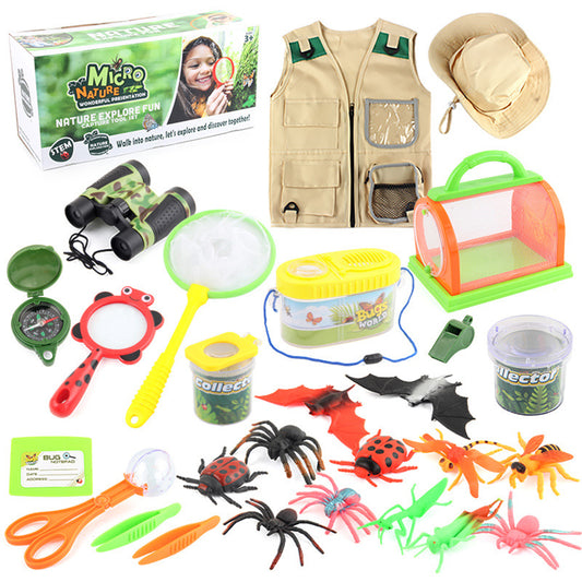 26pcs Kids Insect Catcher Toy Set Telescope Bug Observation Outdoor Tools