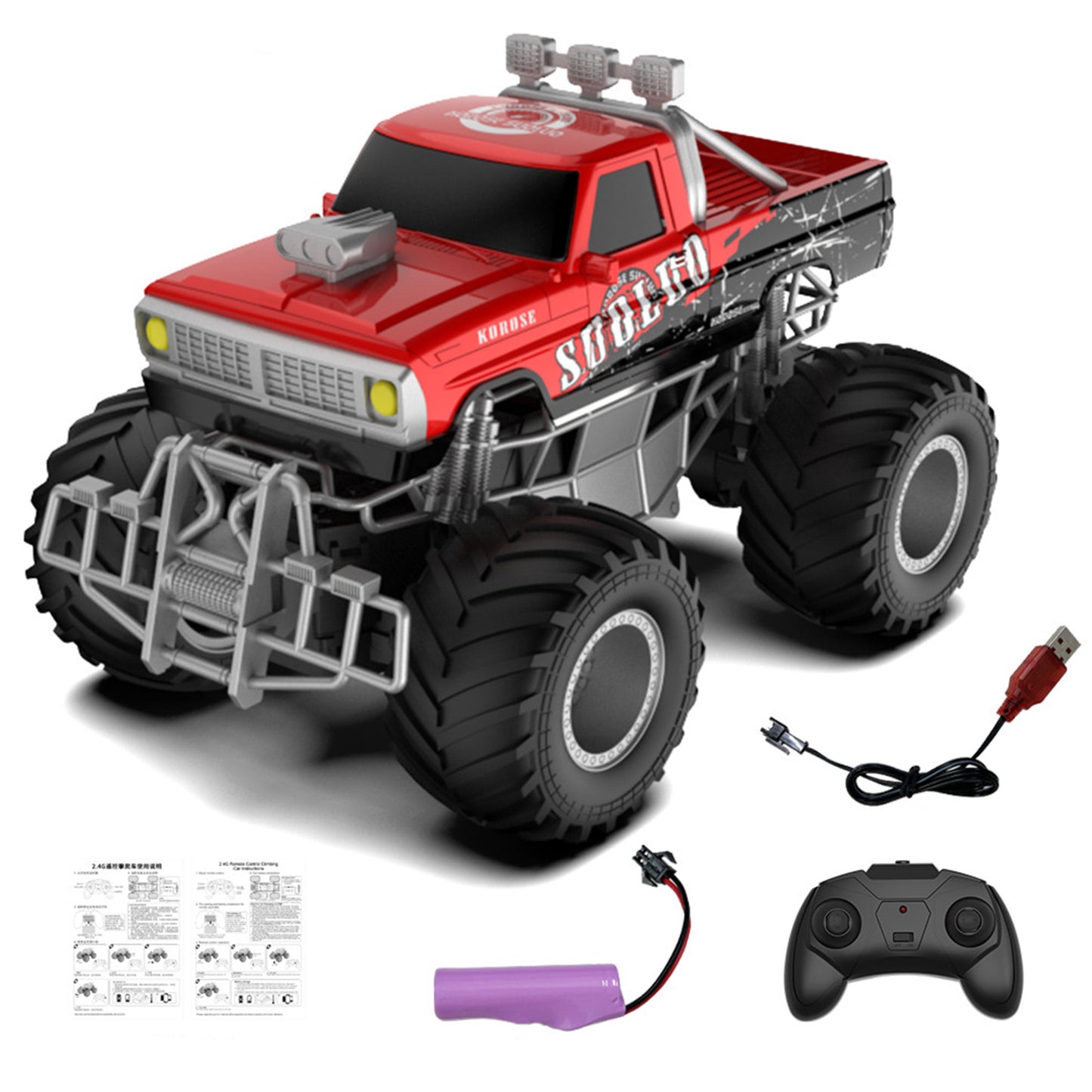 2.4G Remote Control Car RC Climbing off Road Vehicle Model Toys Christmas Gifts