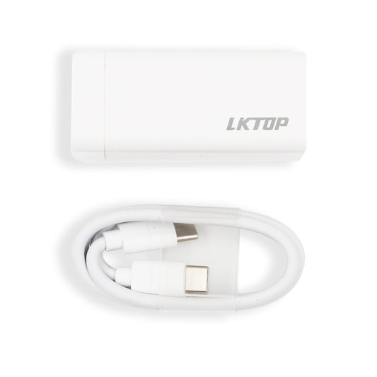 65w Portable Charger Gallium Nitride Fast Charging Adapter Usb-c Usb-a