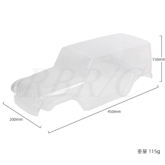 Simulation Shepherd Car  Shell Diy Modified Model Accessories For 313-wheelbase Chassis R672T 313 wheelbase transparent car shell