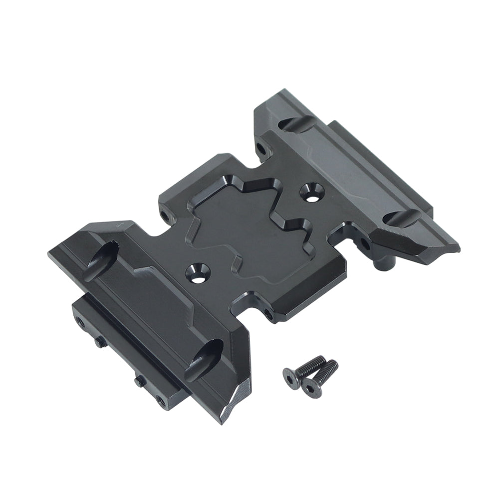 Aluminum Alloy Gear Box Fixing Code for 1/10 Model scx10 iii Model Car black