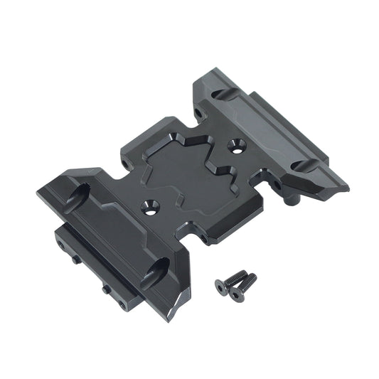 Aluminum Alloy Gear Box Fixing Code for 1/10 Model scx10 iii Model Car black
