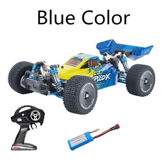 Xlf F16 Rtr 1/14 2.4ghz 4wd 60km/h Metal Chassis Rc  Car Full Proportional Vehicles Model Blue+extra Tires blue