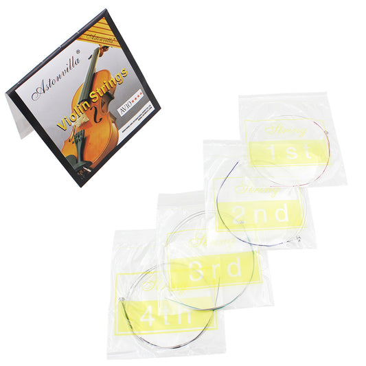 4 Pcs/set Violin Strings E-A-D-G Exquisite Stringed Musical Instrument Parts Accessories AV10