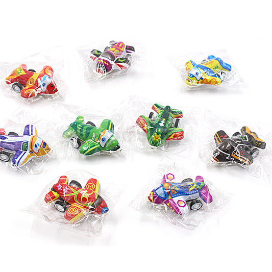 Children  Pull  Back  Small  Airplane  Toy Inertial Colourful Mini Airplane Model For Kids Single opp bag