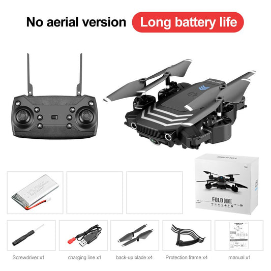 Drone LS11 4K Optional Dual Camera RC Quadcopter Transmitter USB Charging Cable Protection Cover Spare Blades Set Without camera