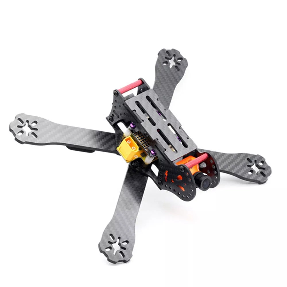 HSKRC AL220 220mm Wheelbase 4mm Arm 3K Carbon Fiber Racing Frame Kit w/ 5V 12V PDB for RC Drone 220mm