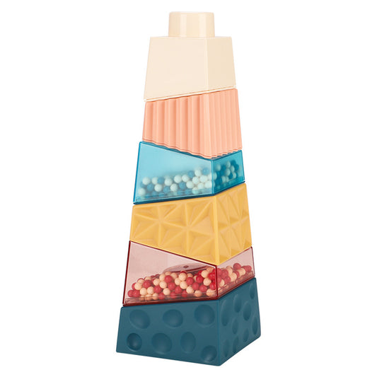 Children Geometric Irregular Building Blocks Sensory Stacking Learning Toys