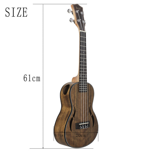23/26 inches 18 Frets Walnut Ukulele Hawaiian Small Guitar Hawaii 4 String Guitar 26 inches_18 frets walnuts