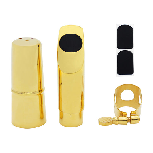 Metal Soprano Saxophone Mouthpiece Nozzle Musical Instruments Accessories(Carton) 6 winds