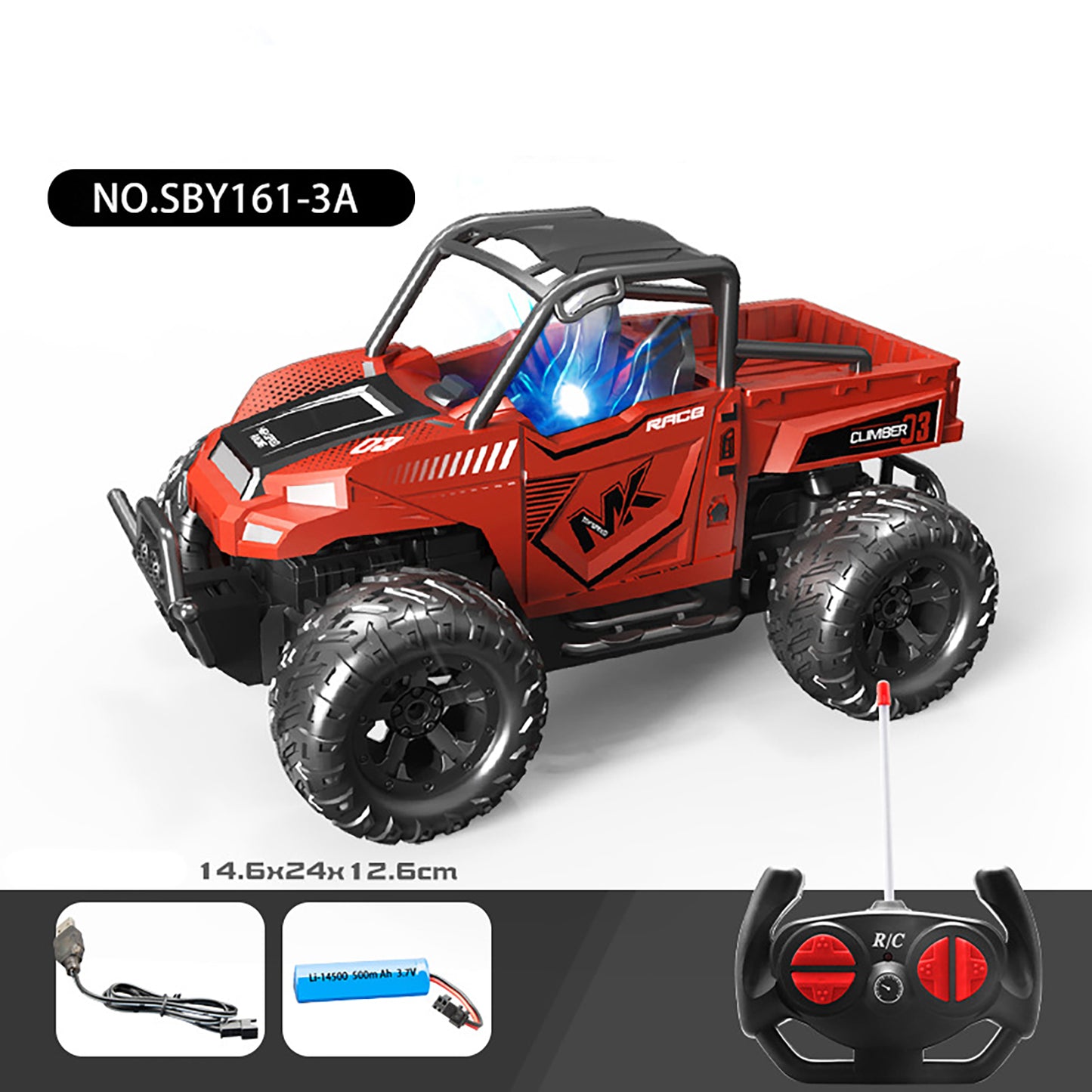 1:16 Scale RC Car 2.4GHz Off-road Vehicle Toys Remote Control Climbing Car Model