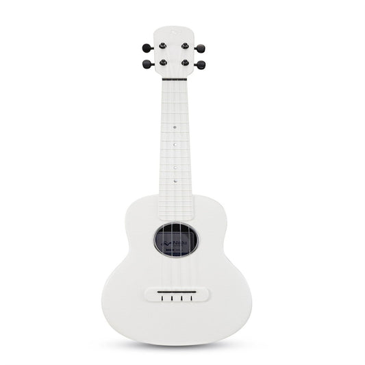 N1 Composite Carbon Fiber Ukulele Smooth Neck 12-fret Strings Portable Lightweight Musical Instrument For Professional Beginner White