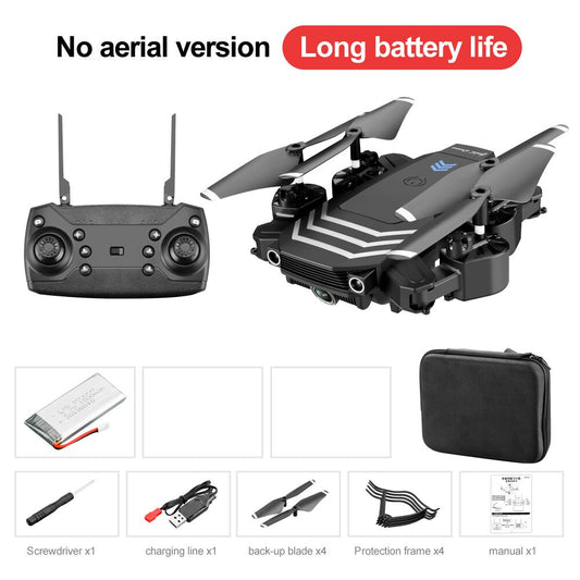 Drone LS11 4K Optional Dual Camera RC Quadcopter Transmitter USB Charging Cable Protection Cover Spare Blades Set Storage box without camera