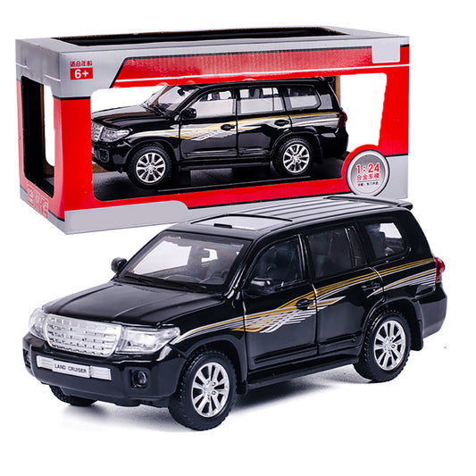 1:24 Alloy Car Model with Light Sound Simulation 6-Door Openable Diecast Vehicle