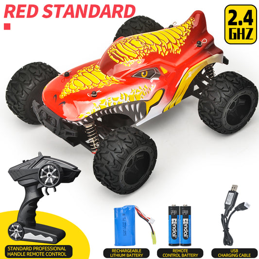 866-166 2.4g 35 Km/h 1:16 High Speed Car Spring Stroke Adjustable Shock Absorber 390 Motor (with Brush) Remote  Control  Car Red