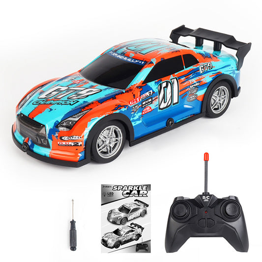 1:22 27HZ Remote Control Racing Car With LED Light 4-Channel Rc Drift Car Model Ornaments Birthday Gifts