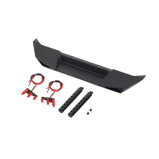 Metal Front/Rear Bumper with LED Light for 1/10 Rock Crawler Axial Rear bumper