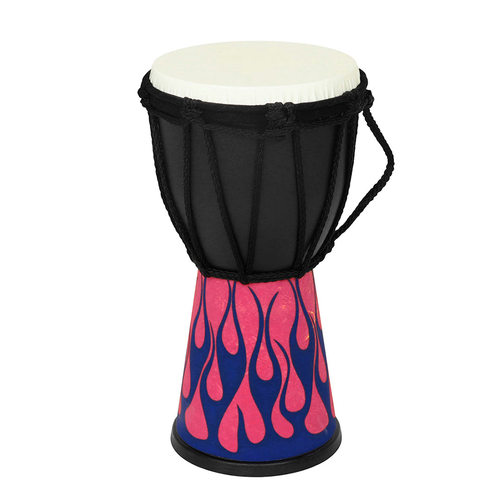 African Djembe Drum Percussion Hand Drum Circle Instrument 4'' Percussion Djembe Hand Drum African Drum Blue flame-4 inches