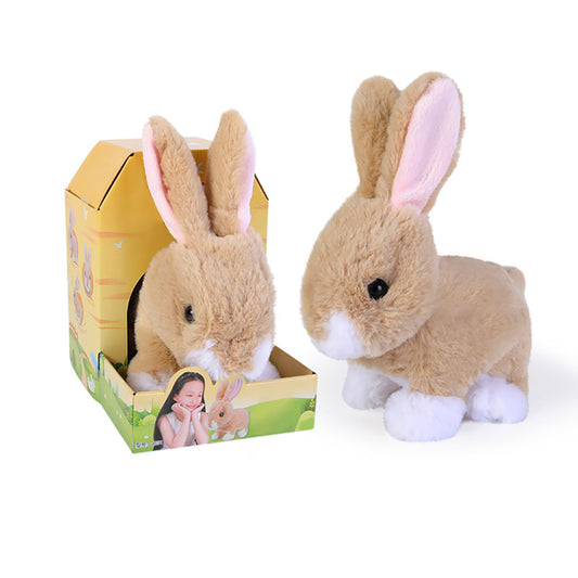 Electronic Cat Plush Toy Walking Lifelike Cat Doll With Sound Stuffed Kitten Interactive Toys