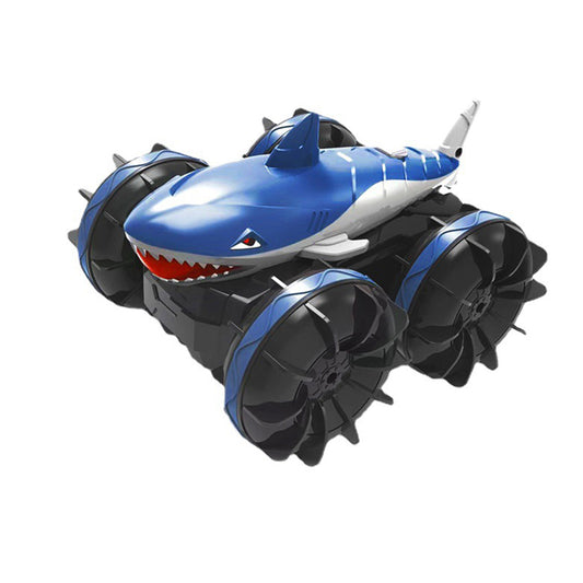 1:24 Four-wheel Drive Stunt Car Amphibious Shark Head Drift Remote Control Car