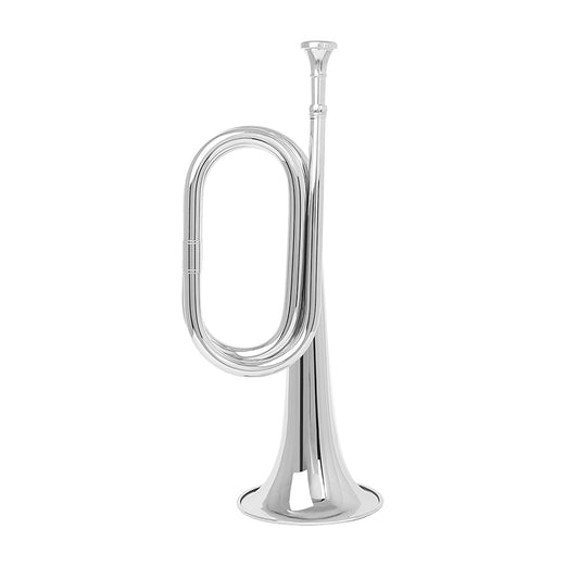 Bugle Trumpet Big Horn Thickened Tubes Curved Mouthpiece Interface Brass Horn