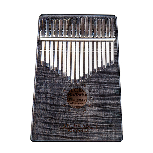 17 Key Wooden Thumb Piano Kalimba in C Music Instrument Toy Gift Portable black