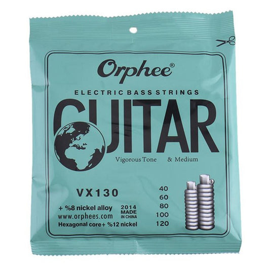 Orphee VX Series 4/5/6 pcs Electric Bass Strings Hexagonal Steel Nickel Alloy Wire Medium Light Strong VX130/5 string