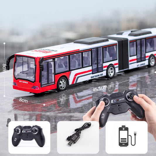 Wireless RC Bus with Light Simulation Electric Large Double-decker Bus