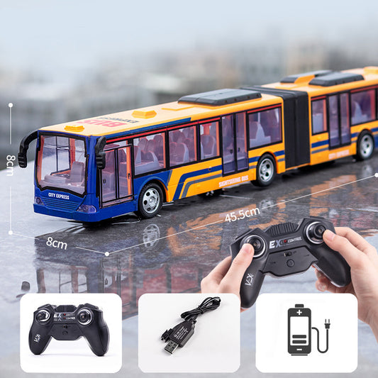 Wireless RC Bus with Light Simulation Electric Large Double-decker Bus