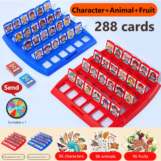Children Board Game Guessing Who I Am Family Kids Puzzle Memory Training Entertainment Parent-child Interaction Toys 288pcs