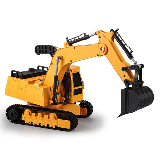 Large Children Car Inertial Excavator Toy Construction Vehicle Set Boy Car Hook Machine Excavator Perfect Kids Birthday Gift Large manual excavator toy