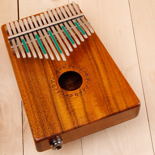 17 Key Thumb Piano Kalimba Toy Acacia Wooden Music Instrument Gift Wood color
