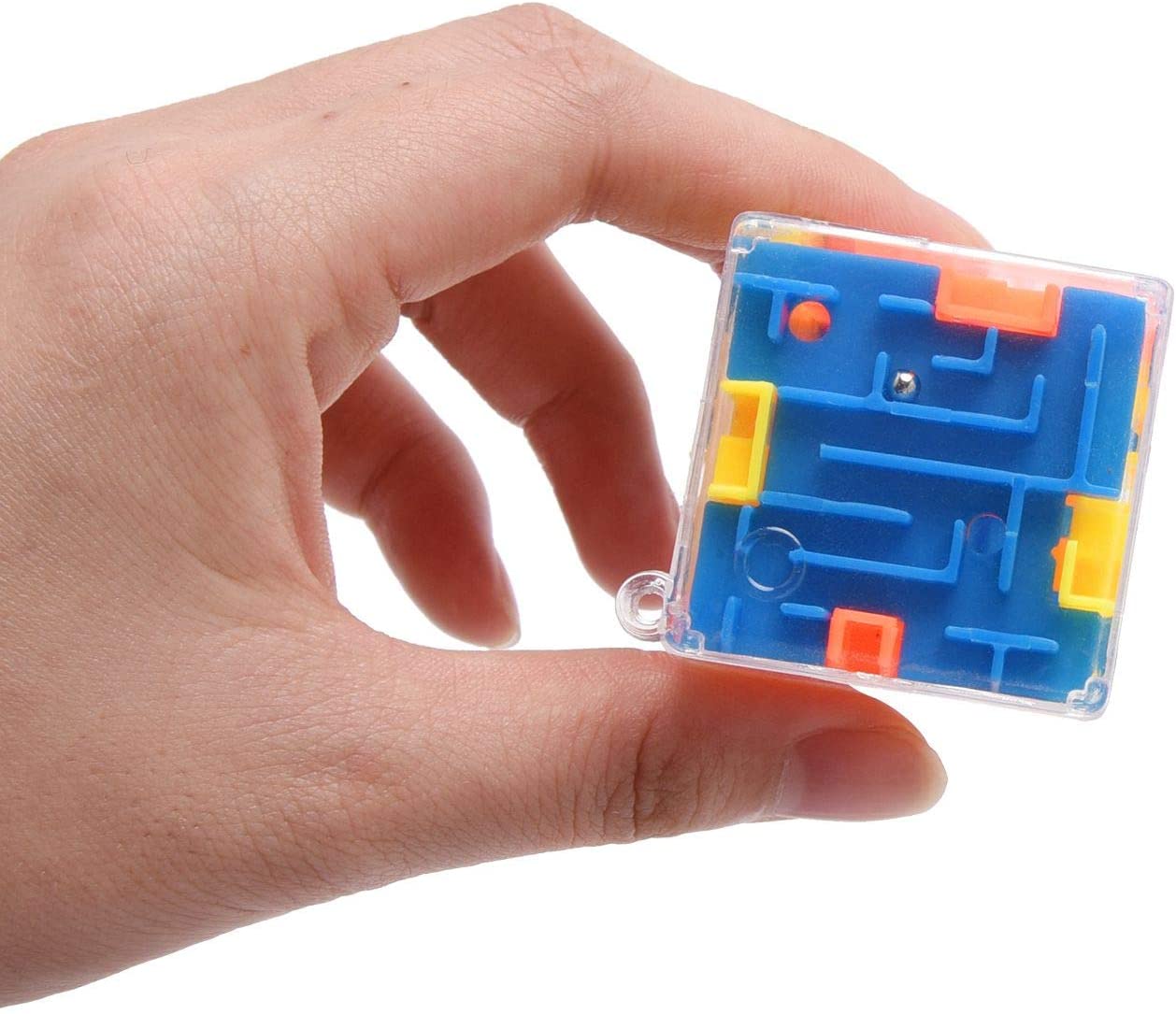 3d  Cube  Maze  Puzzle Children Maze Puzzle Box Mind Puzzles For Kids 3-14 Years Old (blue Yellow Orange) default