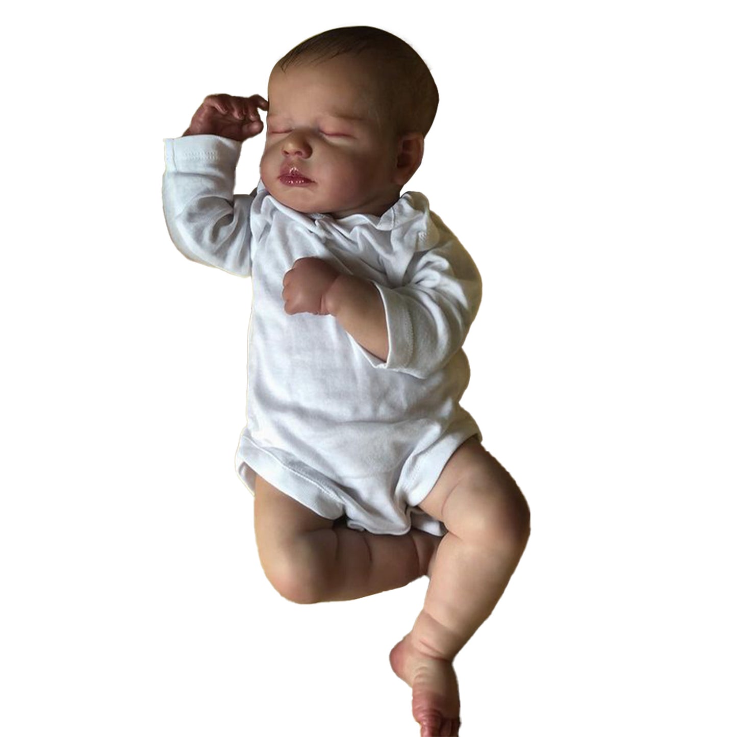 19 Inch Realistic Reborn Dolls Movable Loulou Handmade Silicone Baby Doll Toys