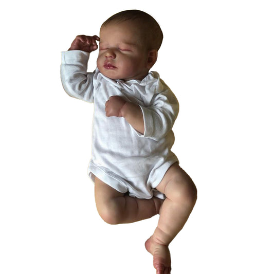 19 Inch Realistic Reborn Dolls Movable Loulou Handmade Silicone Baby Doll Toys