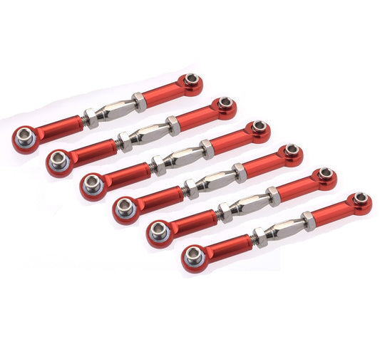 71mm Aluminum Turnbuckle Rod Linkage For RC 1/10 Redcat Traxxas EPX HSP ZD Racing HPI  Truck Buggy Truggy Upgrade Parts red