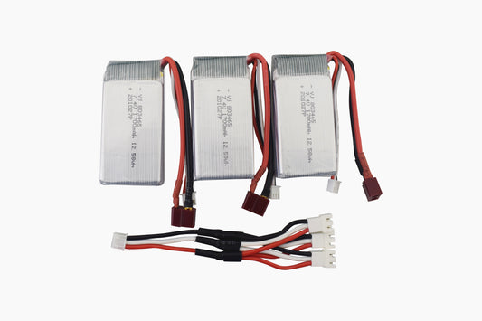 7.4V 1700mah Lithium Battery for 9200 9200E 9205E 9202E 9203E 9204E 9206E 2.4G 1:10 Full Scale RC Car 3PCS battery+3in1 charger